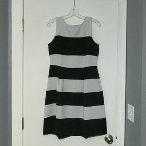 Loft Dress Color Block (baby blue/navy blue)